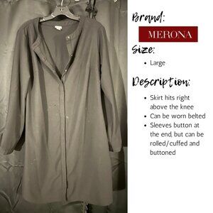 Black long sleeved shirt dress